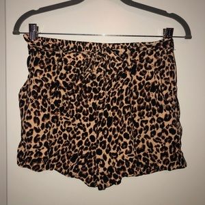 Leopard Print Women's Shorts
